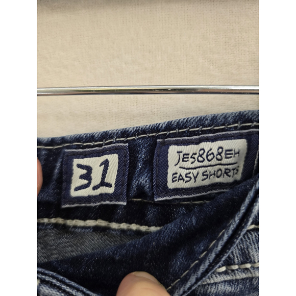 Miss Me Embellished Med Wash Denim Shorts. JE5868EH Easy Shorts. Ladies Size 31 - Picture 9 of 13